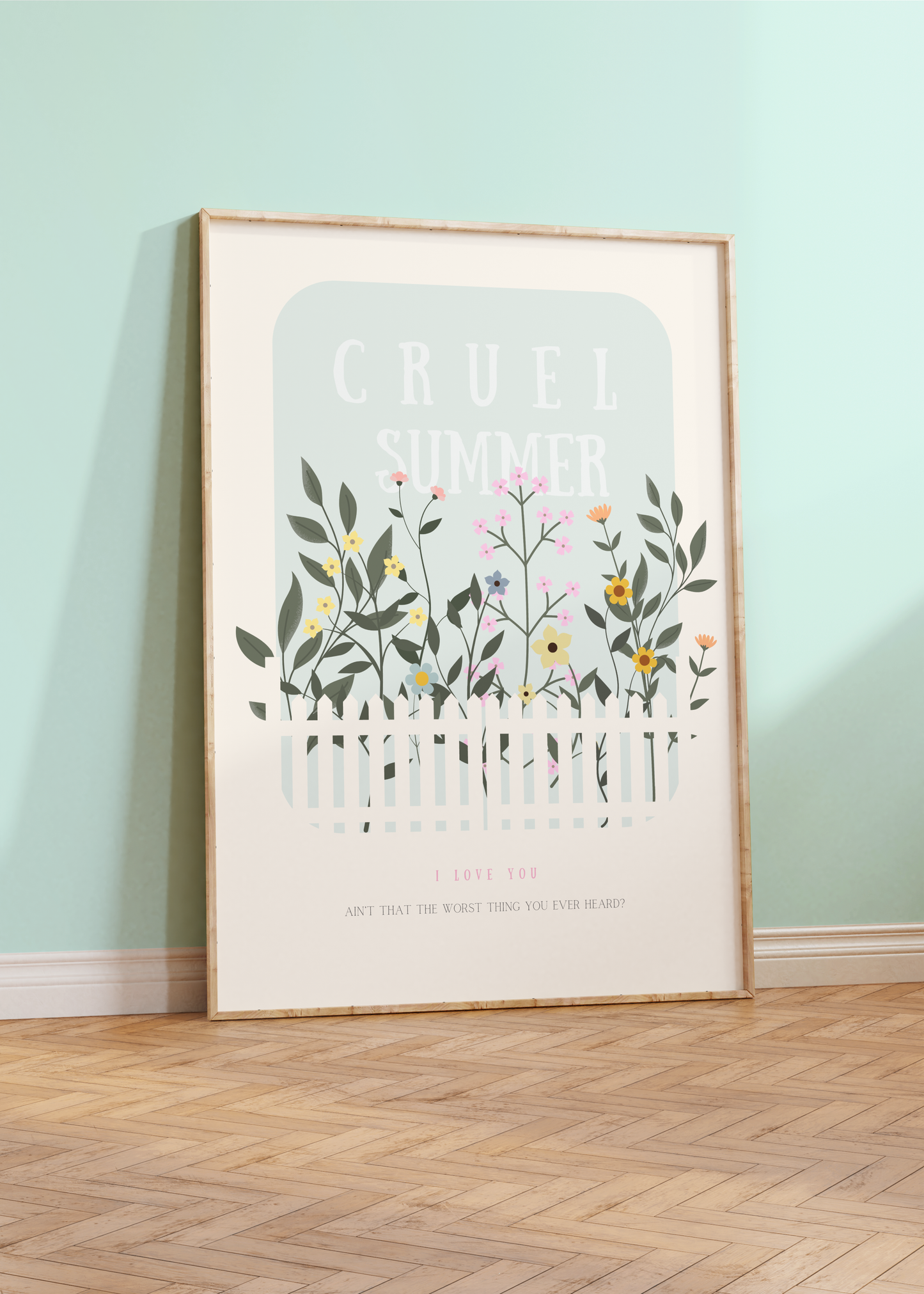 Taylor Inspired ‘Cruel Summer’ Wall Print